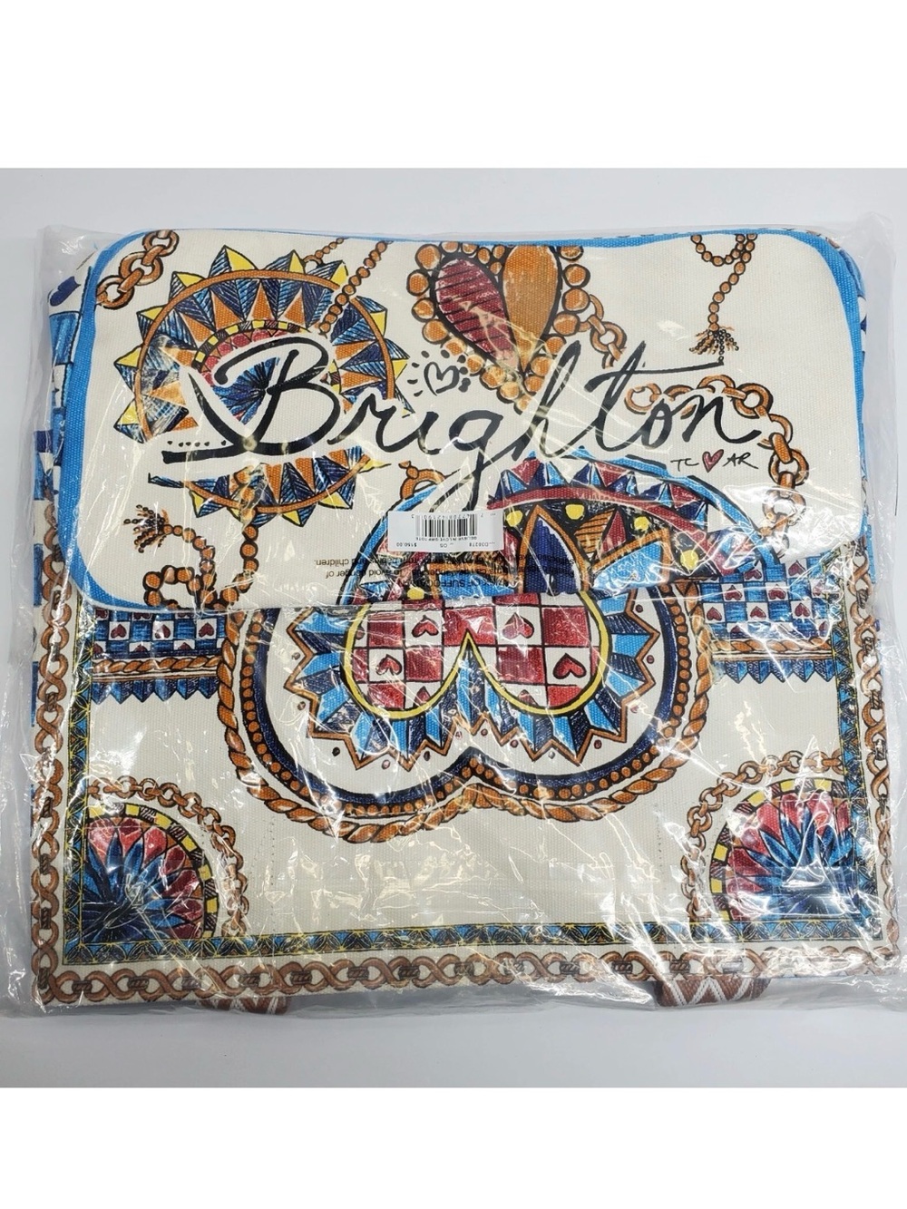 Brighton Canvas Tote with Multicolor Floral Print